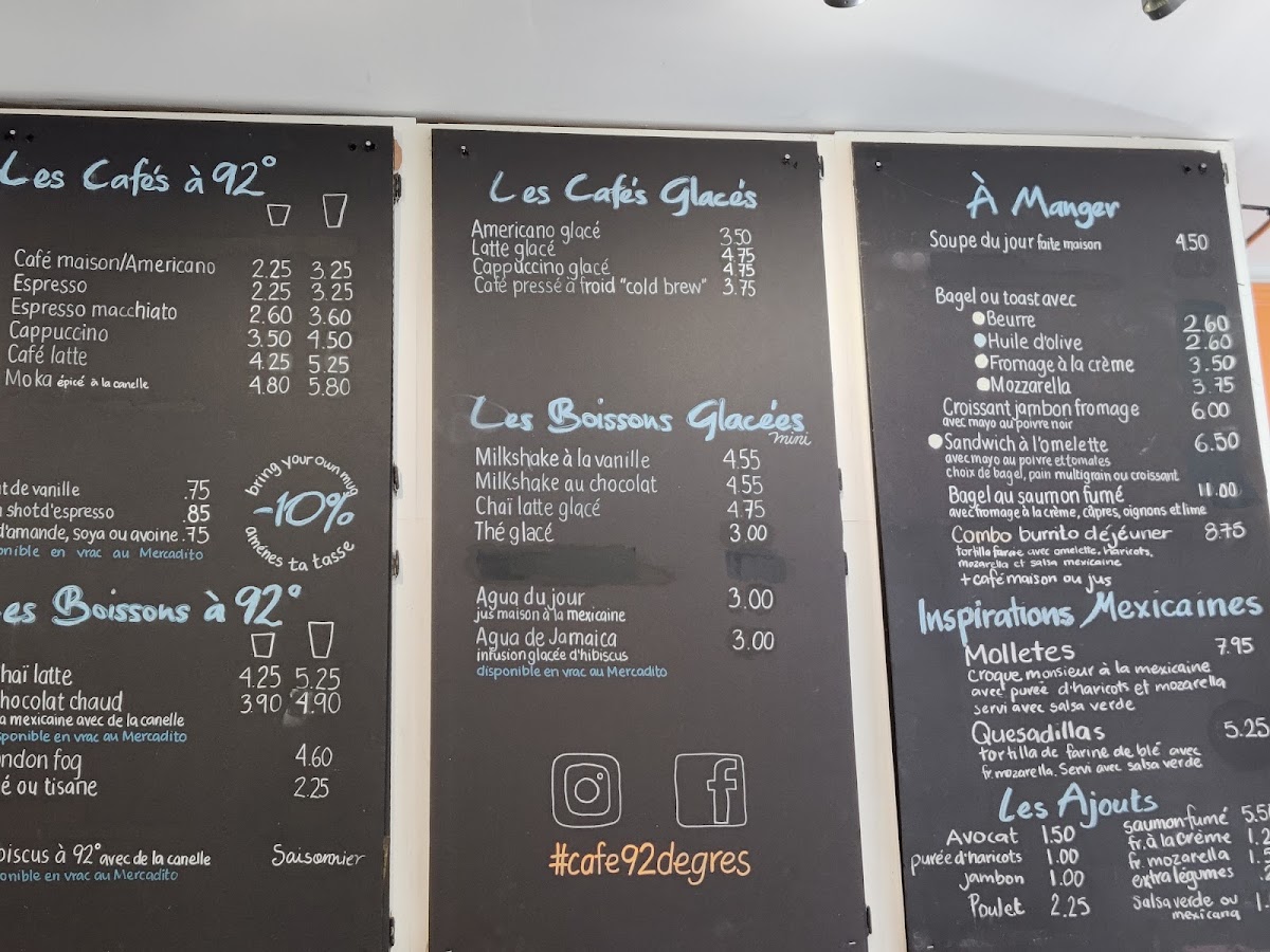 Café 92 degrés Menu - Image 6